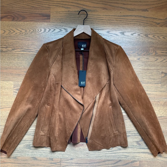 NWT!  Carina Faux Suede Drape Jacket (Cognac) × 1
LARGE / Whiskey - Picture 4 of 4